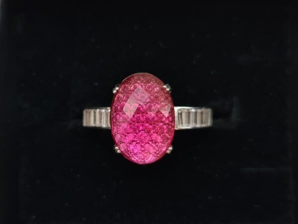 Pink Zircon 925 Silver Ring - Image 7