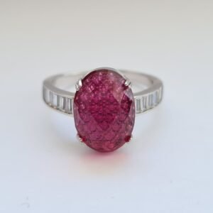 Pink Zircon 925 Silver Ring