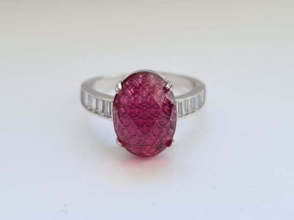 Pink Zircon 925 Silver Ring