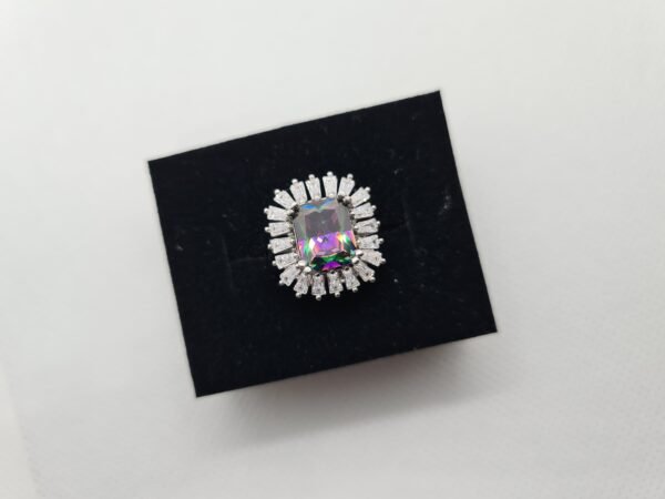 925 Silver Mystic Topaz Ring - Image 6