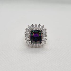 925 Silver Mystic Topaz Ring