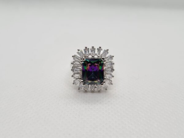 925 Silver Mystic Topaz Ring