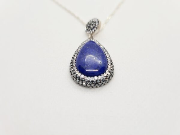 Handcrafted 925 Silver Lapis Pendant wit... - Image 3