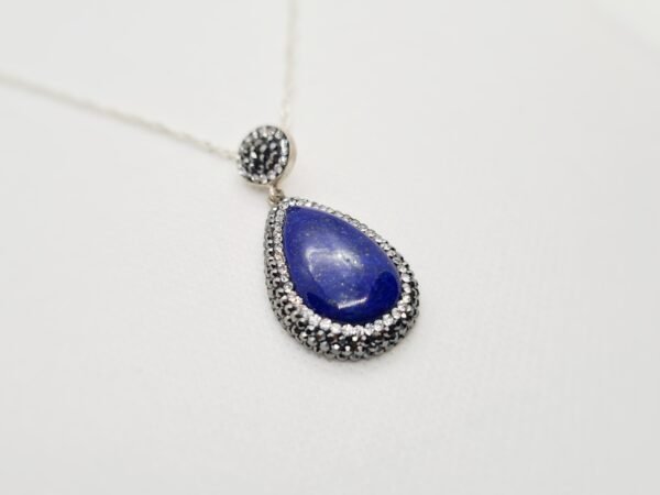 Handcrafted 925 Silver Lapis Pendant wit... - Image 2