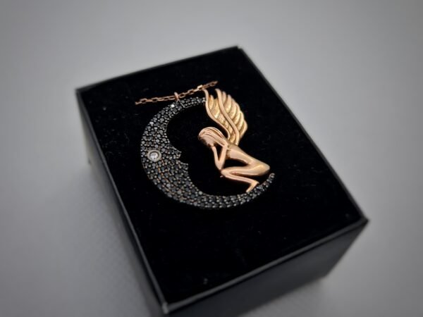 Silver Angel Pendant Necklace - Image 4
