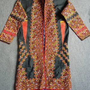 Turkmen coat silk on silk 1880 - 1900