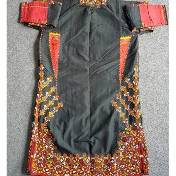 Turkmen coat silk on silk 1880 - 1900 - Image 3