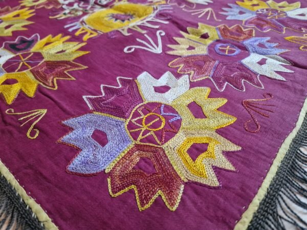 Uzbek Lakai Silk on Cotton Embroidery (1900–1920) - Image 3