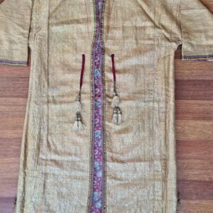 Royal Bukhara Chapan with Gold-Polished Silver Thread