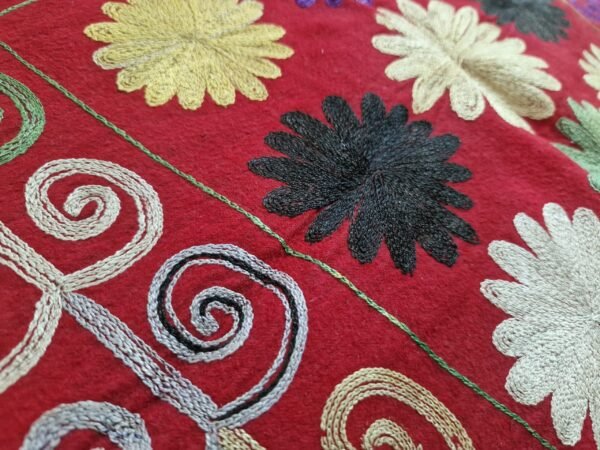 Uzbek Lakai Silk Embroidery on Wool (1900–1910) - Image 5