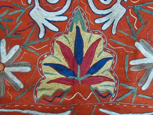 Antique Bukhara Horse Cover – Silk Embroidery on Wool - Image 3