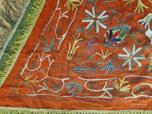 Antique Bukhara Horse Cover – Silk Embroidery on Wool - Image 5