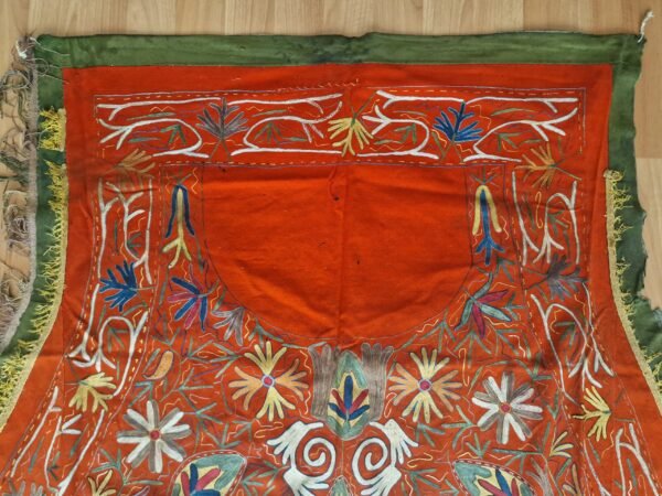 Antique Bukhara Horse Cover – Silk Embroidery on Wool - Image 2