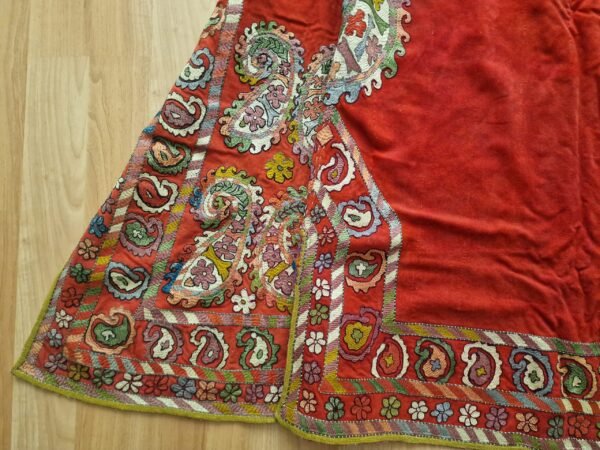 Rare Uzbek Lakai Coat — Silk Embroidery on Wool (c. 1850–1875) - Image 6