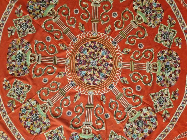 Antique Rasht Embroidery – Silk on Wool (Late 1800s)