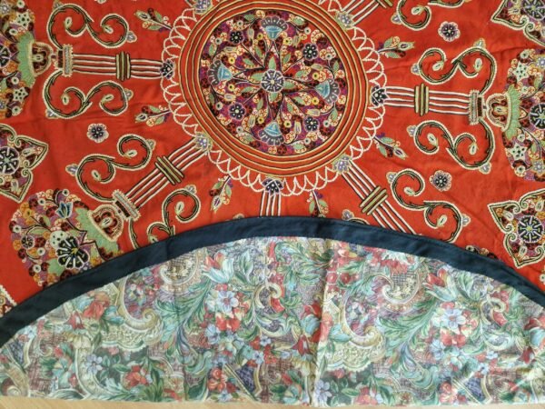 Antique Rasht Embroidery – Silk on Wool (Late 1800s) - Image 3