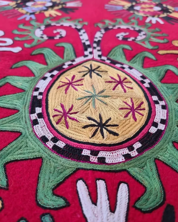 Uzbek Lakai Mirror Bag (Aaina Khareta) — Late 1800s - Image 3