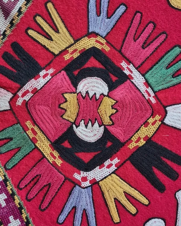 Uzbek Lakai Mirror Bag (Aaina Khareta) — Late 1800s - Image 4